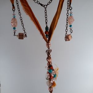 Statement necklace and earrings